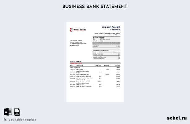 цифровая загрузка Congo Afriland First Bank, коммерческая фирма, счет банковской
